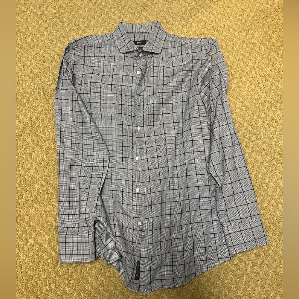 Hugo BOSS Grey Dress Shirt size 42